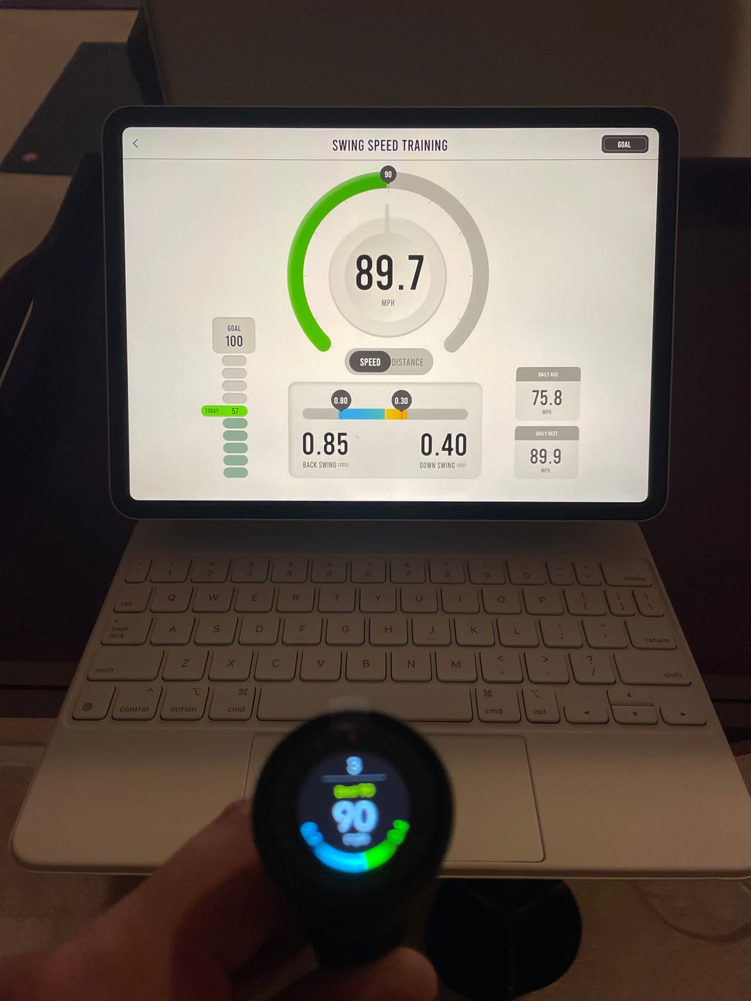 Customer photo review of SS10 Smart Golf Swing Stick