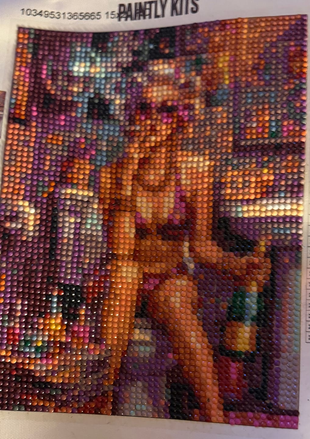 Customer photo review of Glam Disco Bathroom Queen (Diamond Painting)