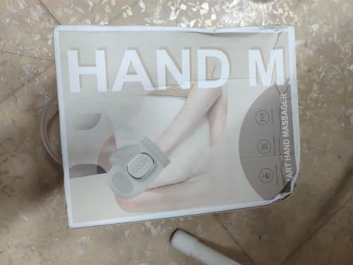 Customer photo review of Handmassagegerät mit Wärme & Kompression