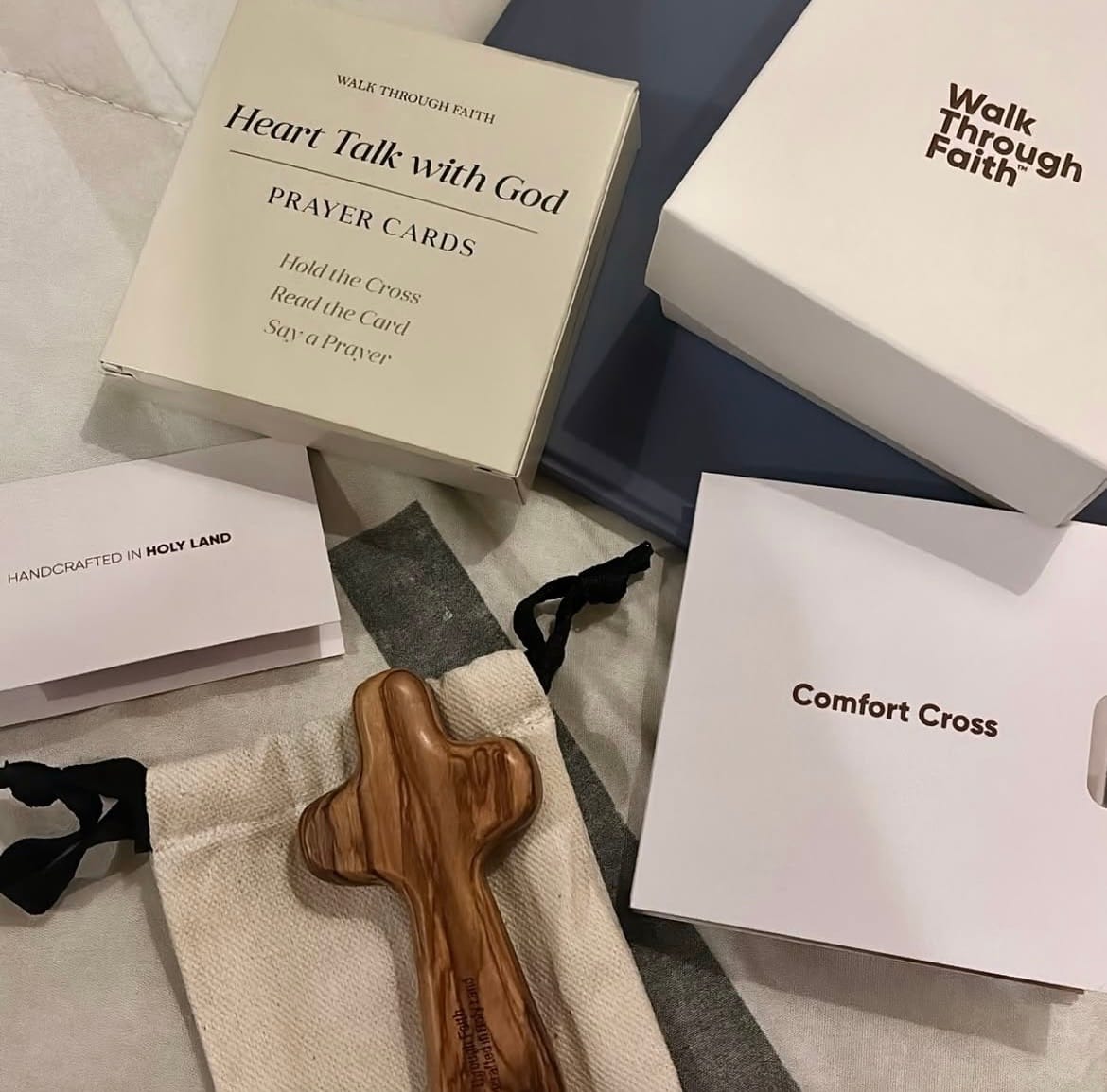 Customer photo review of Complete Comfort Cross Gift Set | Made in the Holy Land | Includes the Heart Talk with God™ Prayer Cards (Limited Time Only)