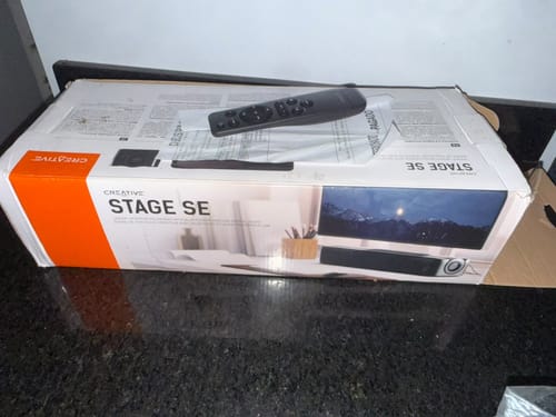 Customer photo review of Creative Labs Stage SE Under-Monitor Soundbar