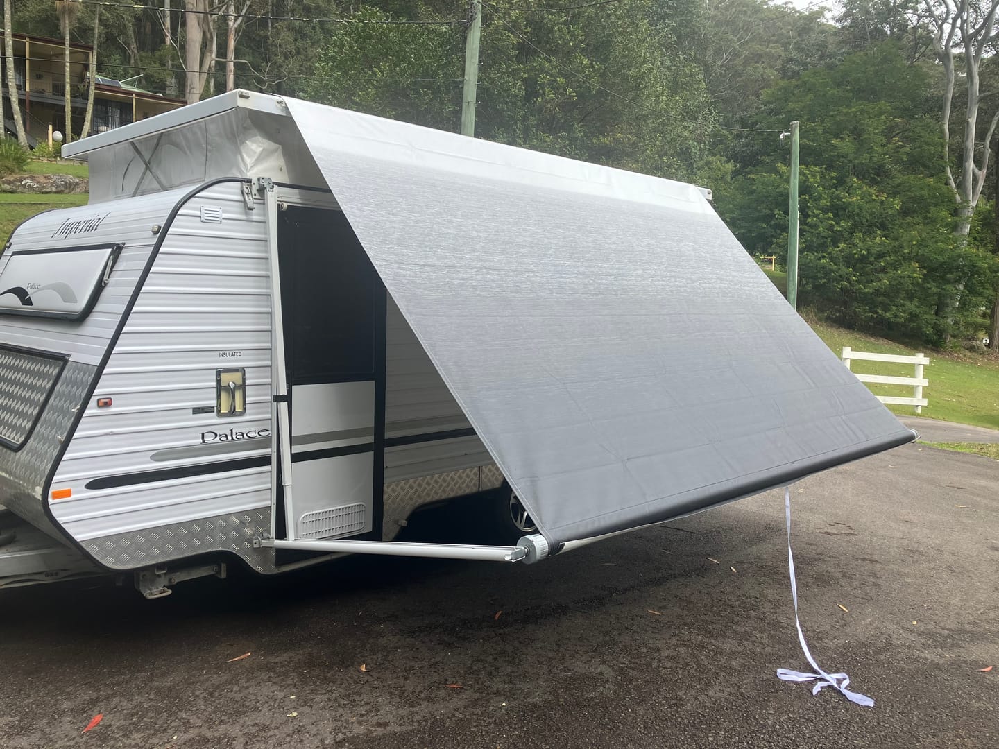 Customer photo review of Awning Replacement Vinyl - Black WA1001 Black Flap