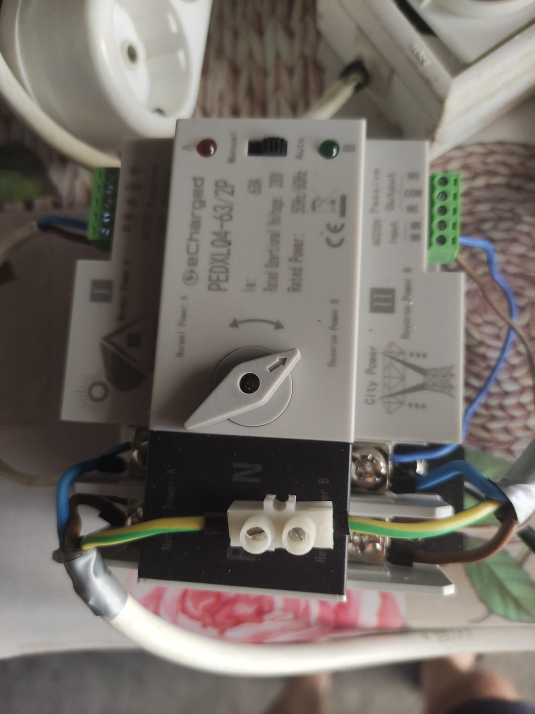 Customer photo review of Comutator de transfer automat monofazat pentru panouri fotovoltaice 230V 63A ATS