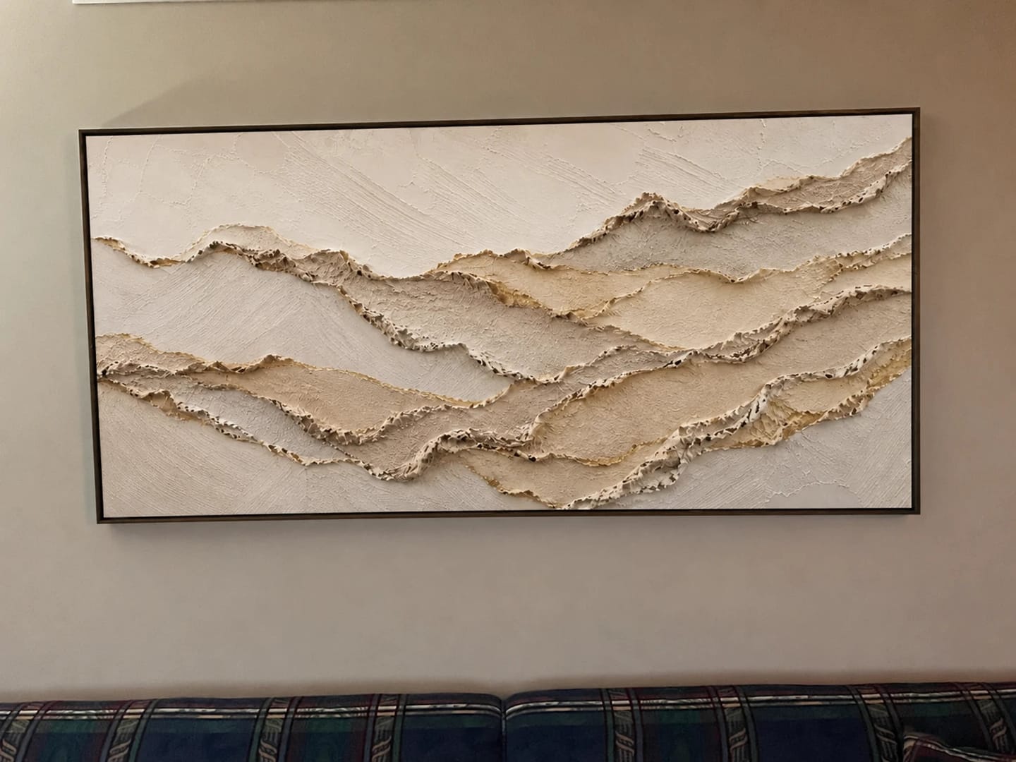 Customer photo review of Textured & Impasto Art｜Gilded Sand Ridges