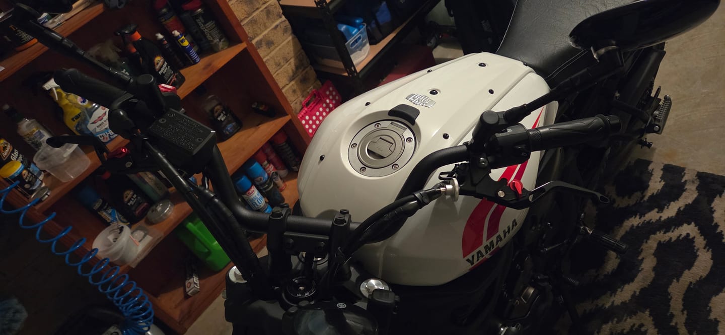 Customer photo review of EVOS Short Levers for Yamaha MT07 / MT09 / XSR700 & More