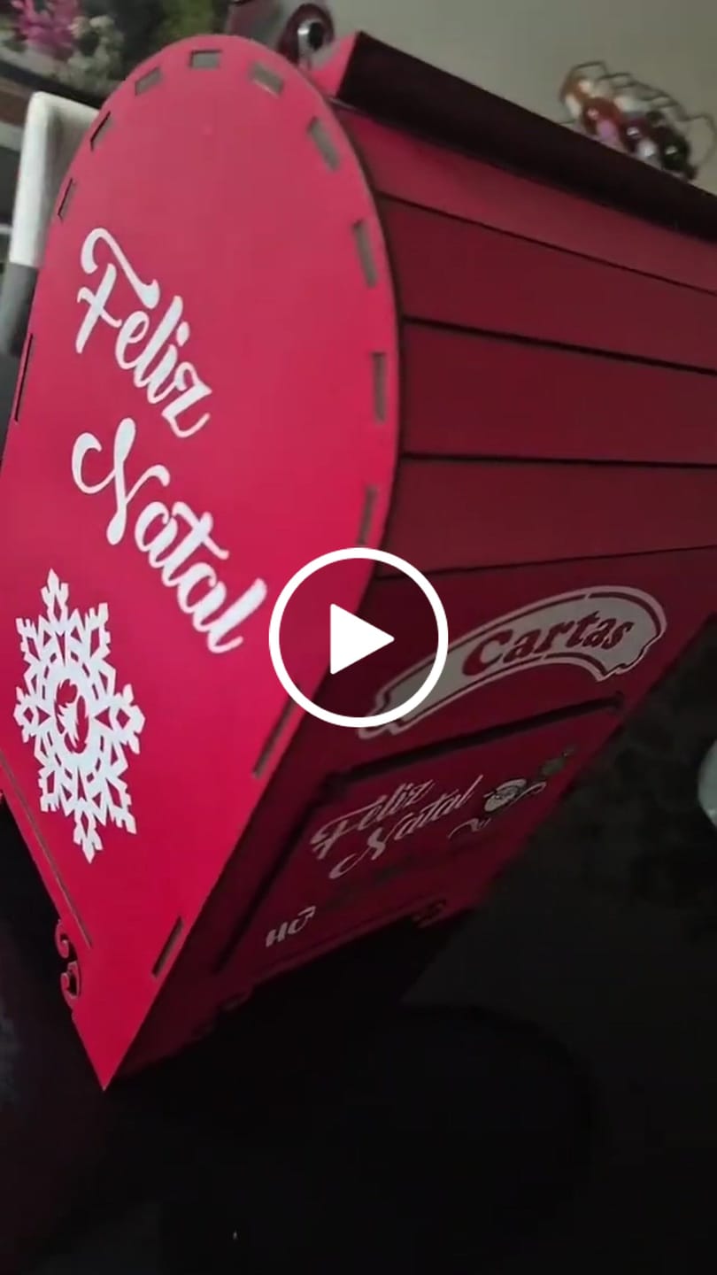 Customer video review of Decoração de Natal Caixa de Cartas Correio do Noel