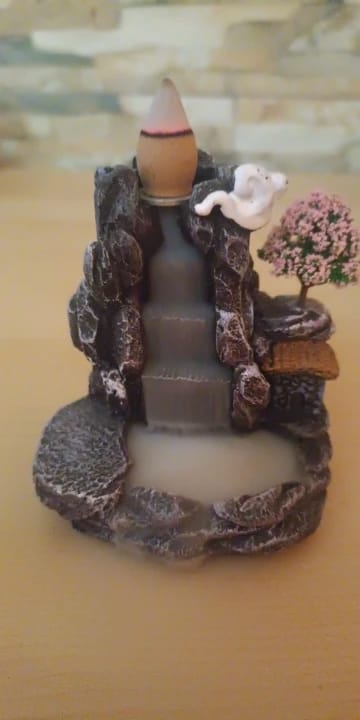 Customer photo review of Waterfall Backflow Incense Burner