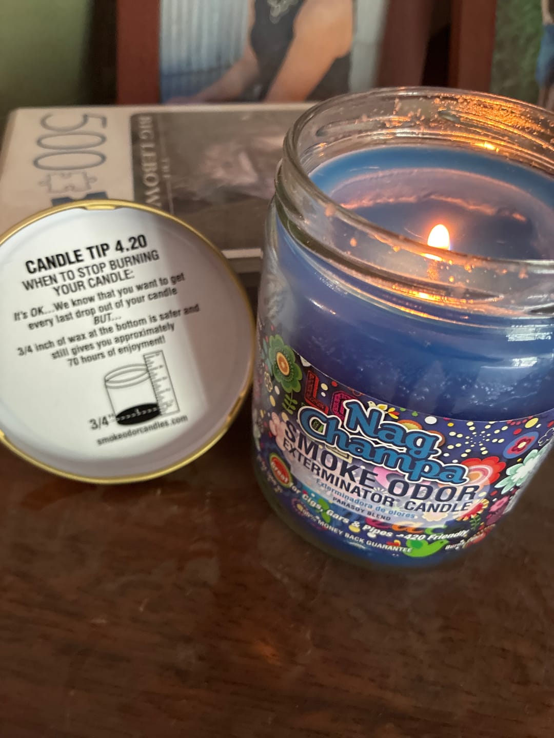 Customer photo review of Nag Champa Candle