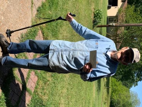 Customer photo review of The Perfect Walking Stick for Seniors