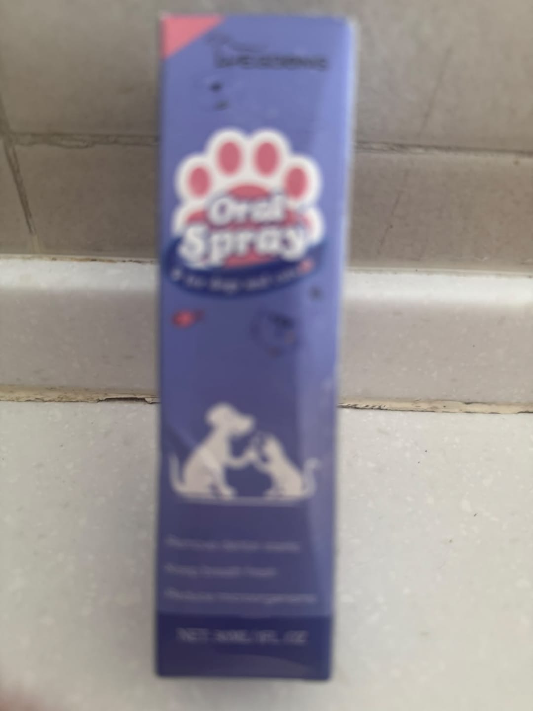 Customer photo review of Spray Dental Para Perros y Gatos