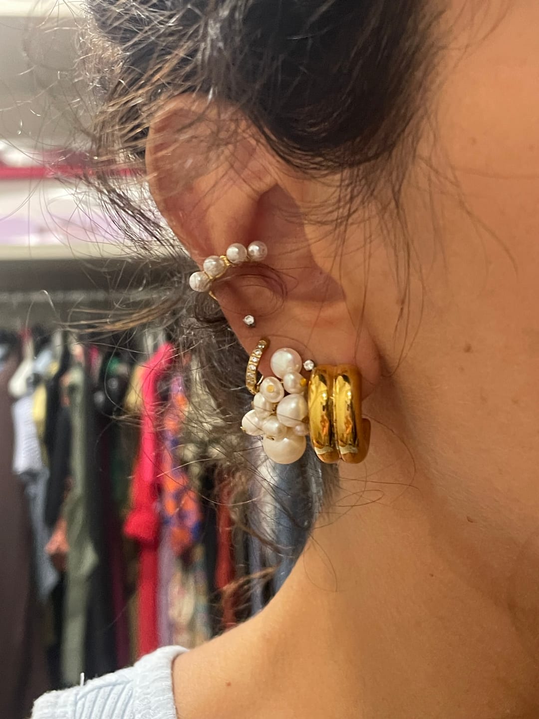 Customer photo review of Orecchini "Via lattea segreta"