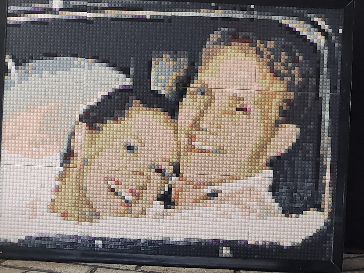 Customer photo review of Custom Design Brick Mosaic - 3x4 baseplates
