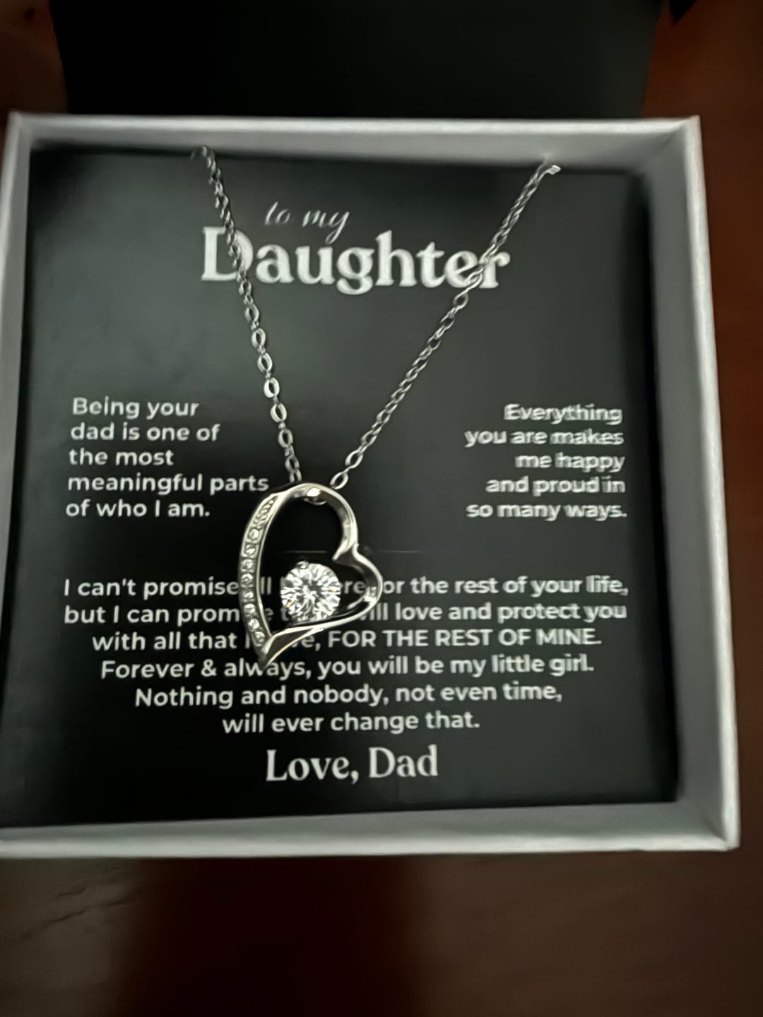Customer photo review of To My Daughter - Being Your Dad - Beautiful Gift Set - SS622