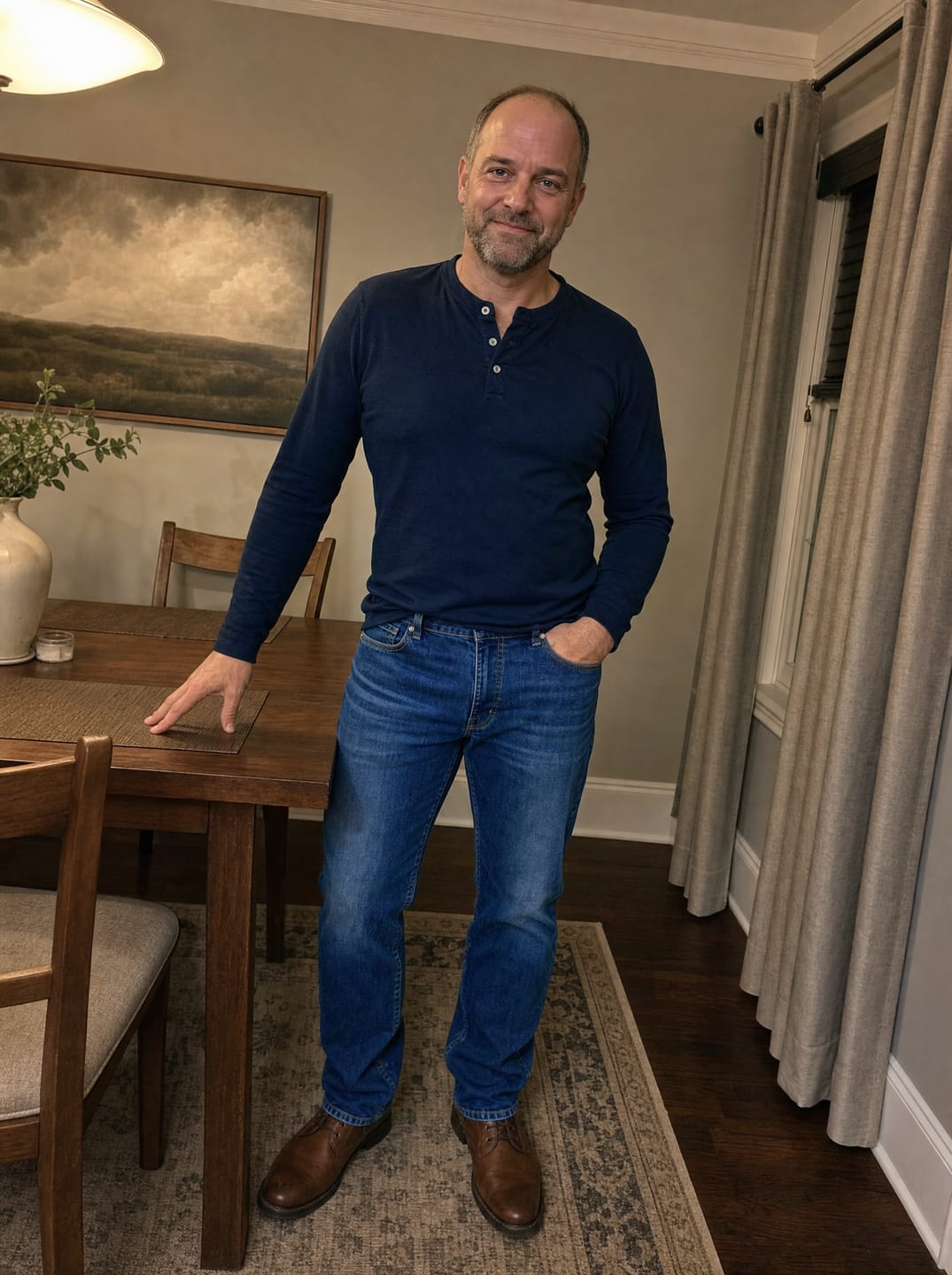 Customer photo review of The Precision Jeans – Indigo