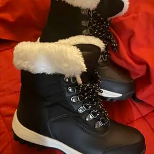 Customer photo review of Women’s Winter Waterproof Leather Boots(3 Colors)