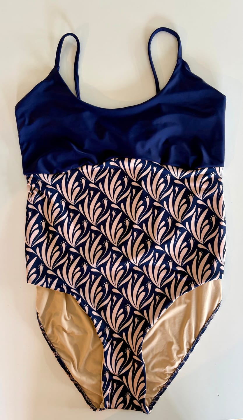 Customer photo review of Swim Print | Midnight Palm