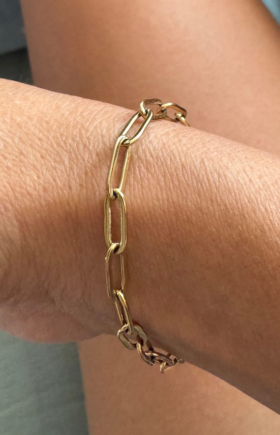 Customer photo review of Paperclip Bracelet