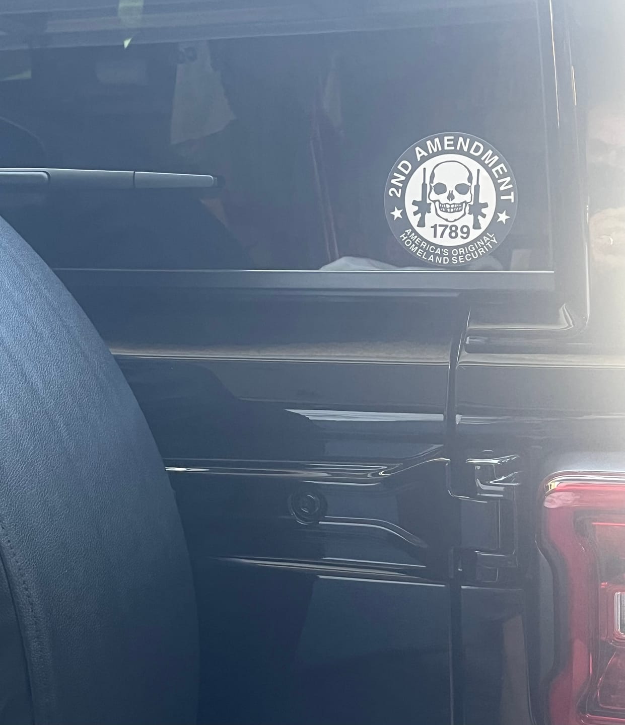 Customer photo review of OG Homeland Security Decal