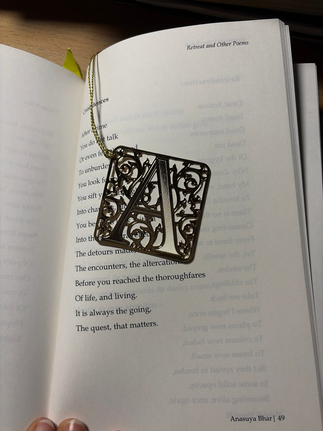 Customer photo review of Bookmark Alphabets - A B C D...