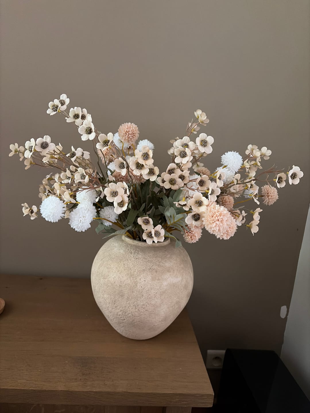Customer photo review of Wax Arrangement - Beige mix