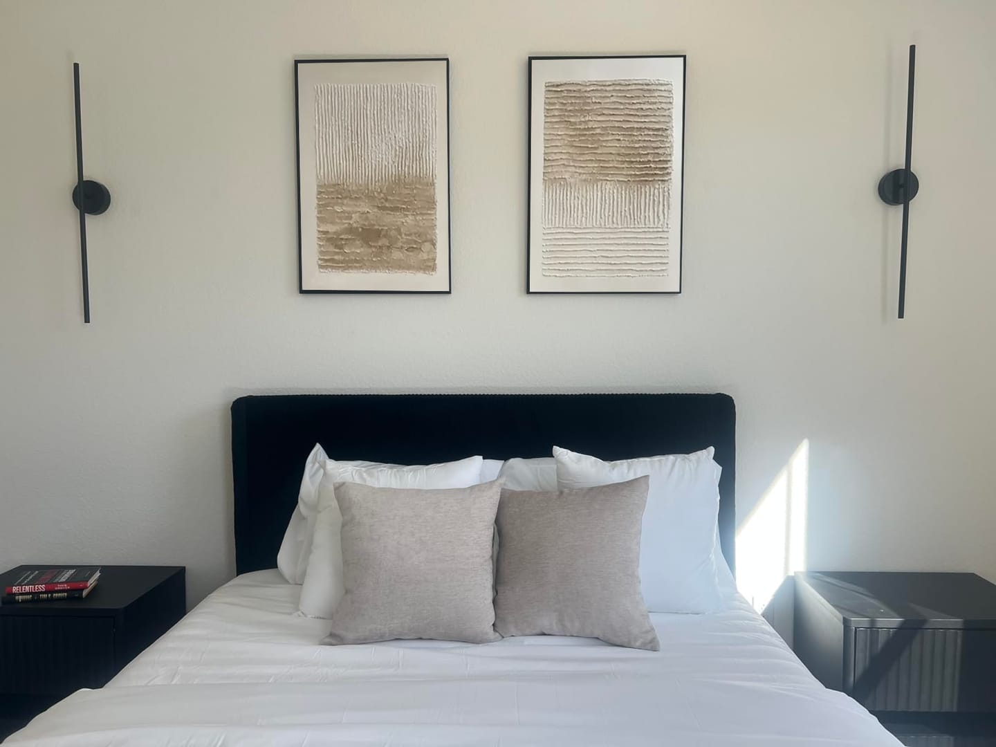 Customer photo review of Beige and Brown Wabi Sabi Canvas Art Set of 2 #WS015