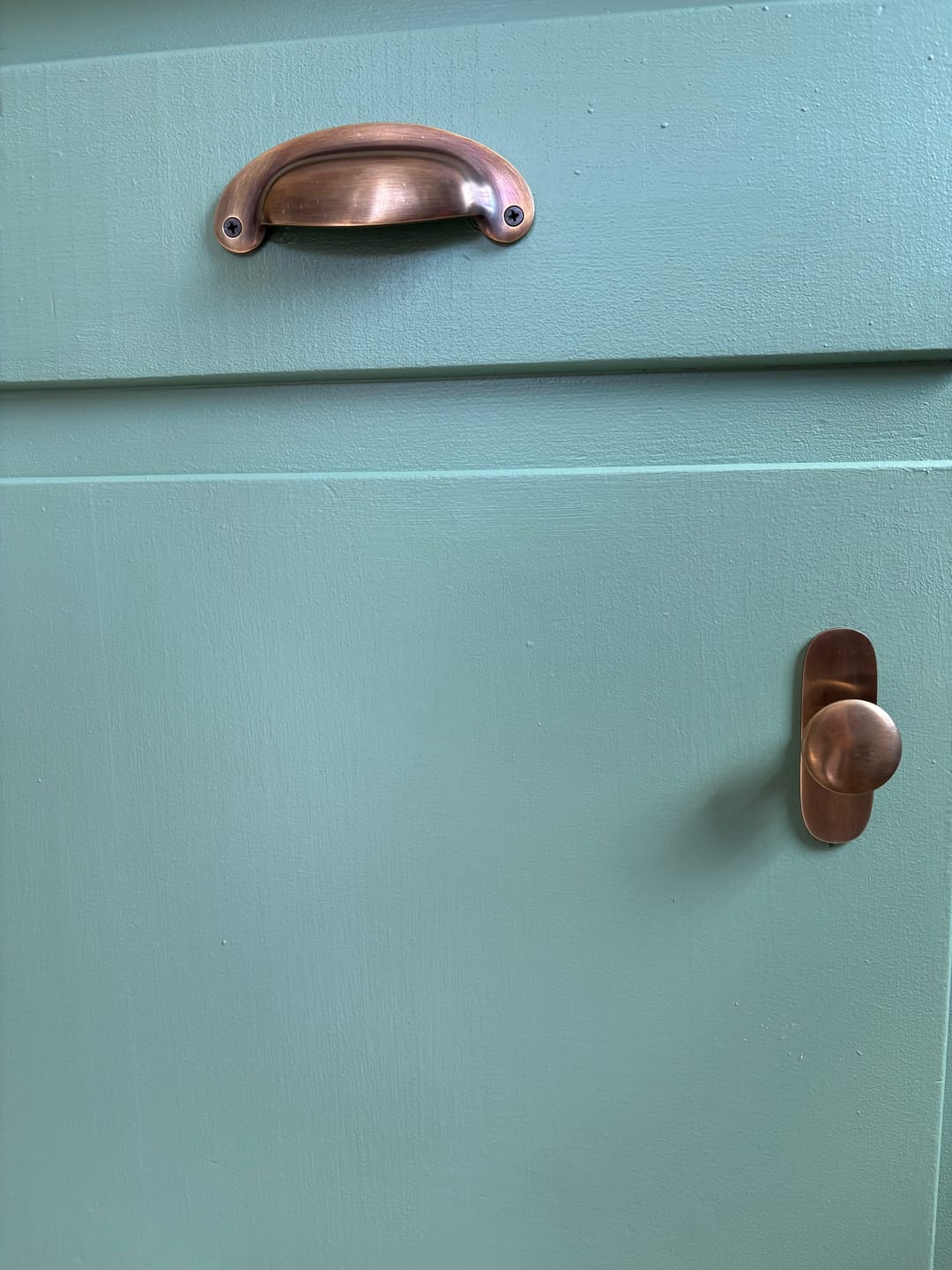 Customer photo review of Victorian Bin Pulls 3",4",5",6" - Antique Brass