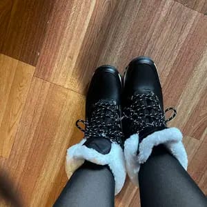 Customer photo review of Women’s Winter Waterproof Leather Boots(3 Colors)