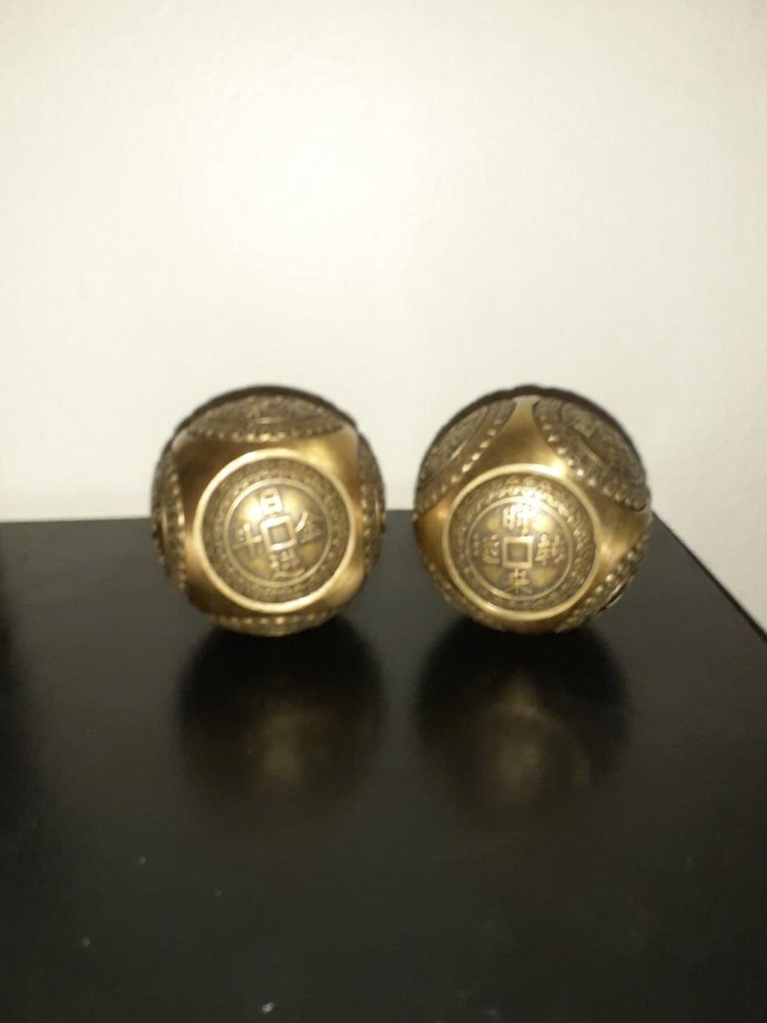 Customer photo review of The Fortune Peace Coin Sphere Pair