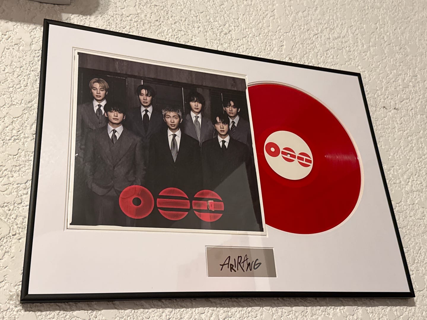 Customer photo review of [2ND PRE-ORDER] BTS - ARIRANG VINYL OFFICIAL MD FRAME