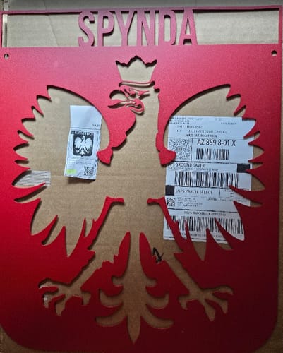 Customer photo review of Personalized Polish Eagle Family Name Metal Wall Art