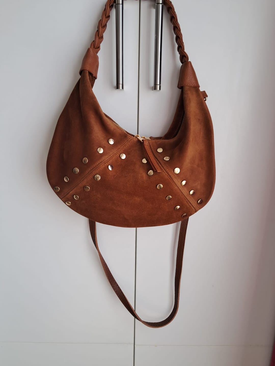 Customer photo review of MAIA | Gold Trok Detaylı Hakiki Süet Deri | Taba