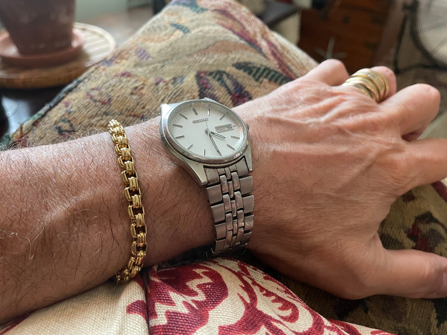 Customer photo review of 6mm Round Box Designed Link Bracelet