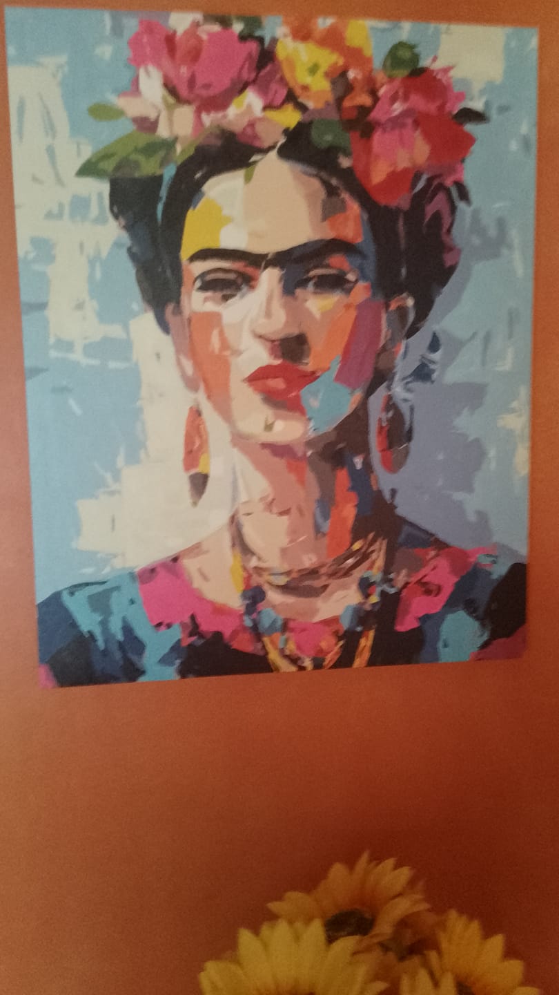 Customer photo review of Expressive Frida | Paint by Number