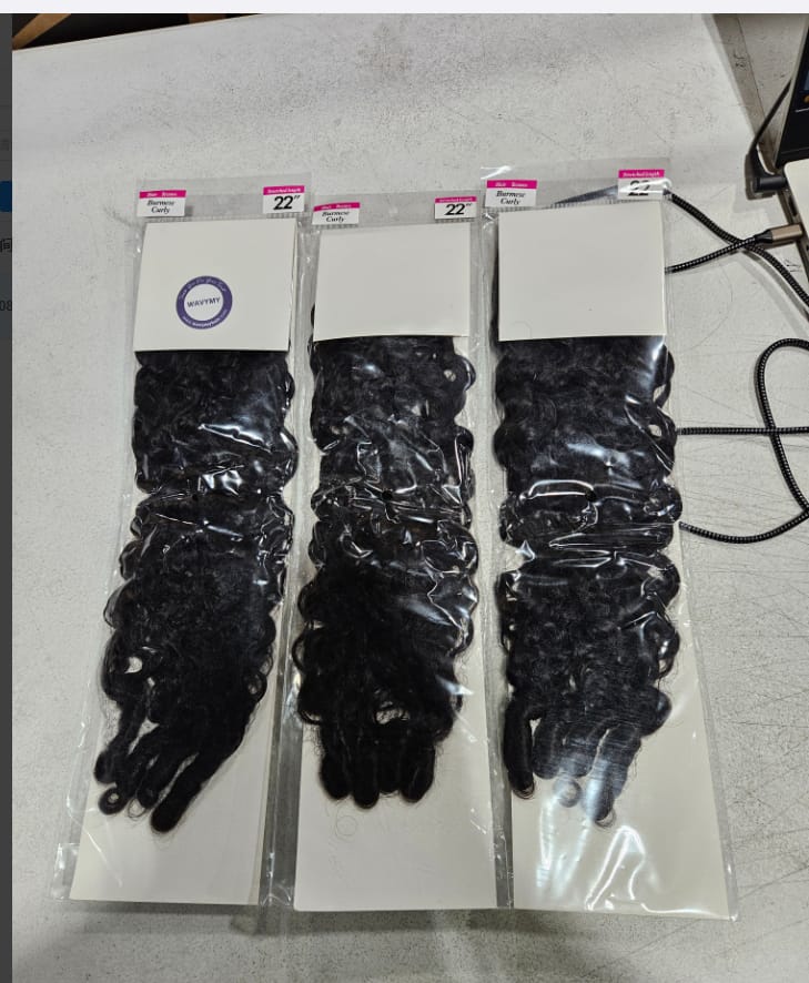 Customer photo review of Wavymy Burmese Curly Feather Crochet Hair Lightweight Miracle Knots Human Hair Extension