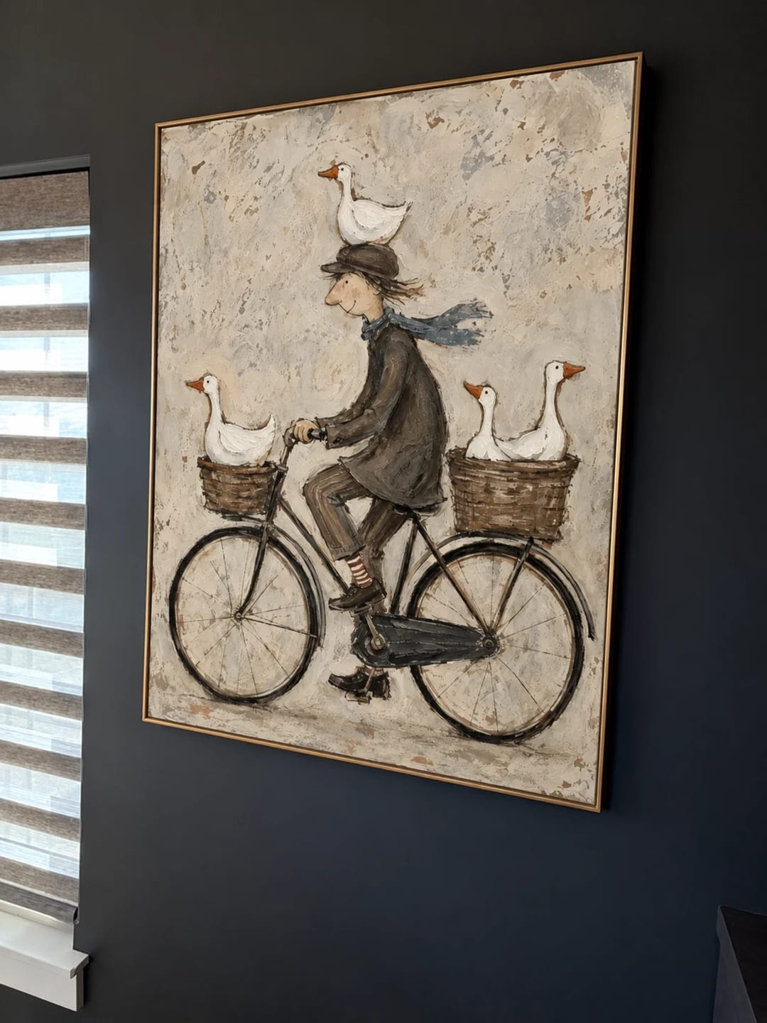 Customer photo review of Modern Folk Art｜Whimsical Goose Ride