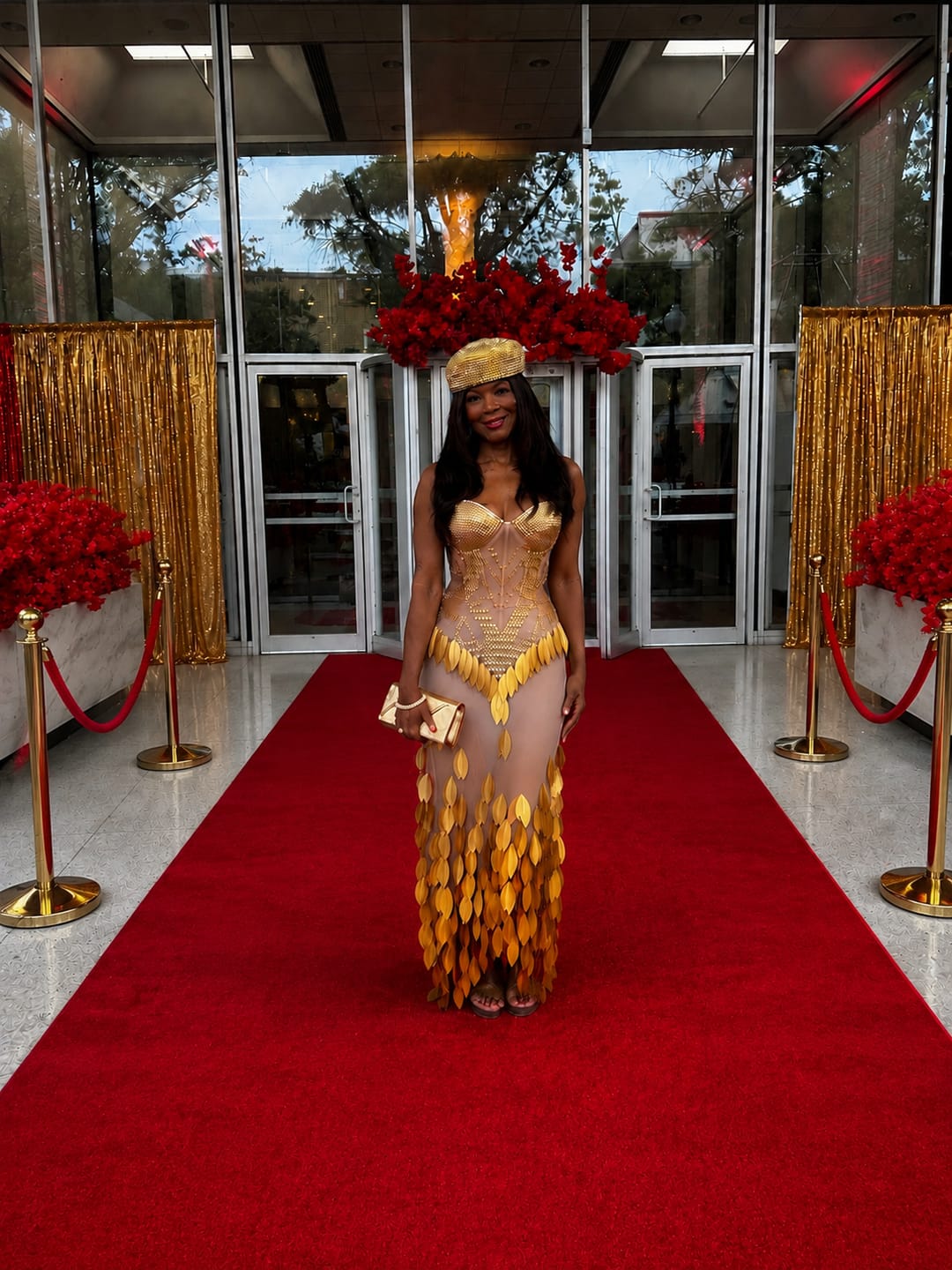 Customer photo review of Golden Eclipse Gown