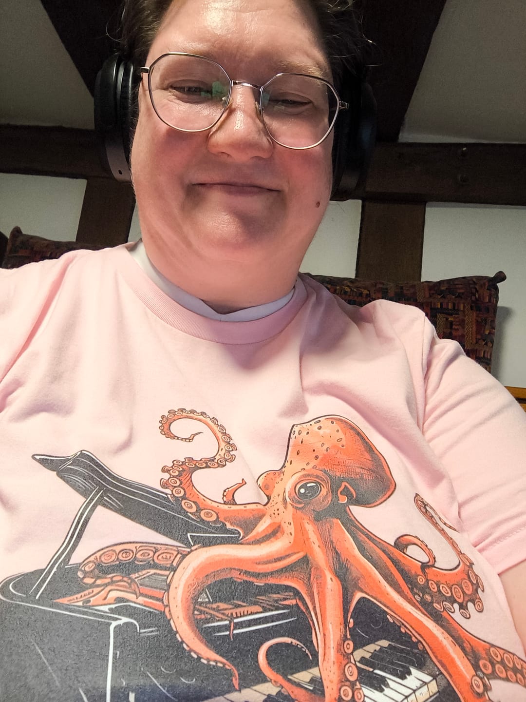 Customer photo review of Octopus Piano Melody Unisex T-Shirt