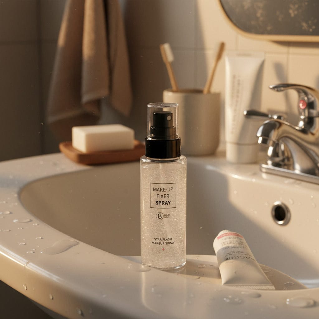 Customer photo review of Star Flash Make-Up Fixer Spray – Fissatore Illuminante