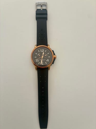 Customer photo review of Rubber Pin Buckle Strap 22mm Lug Width | Black