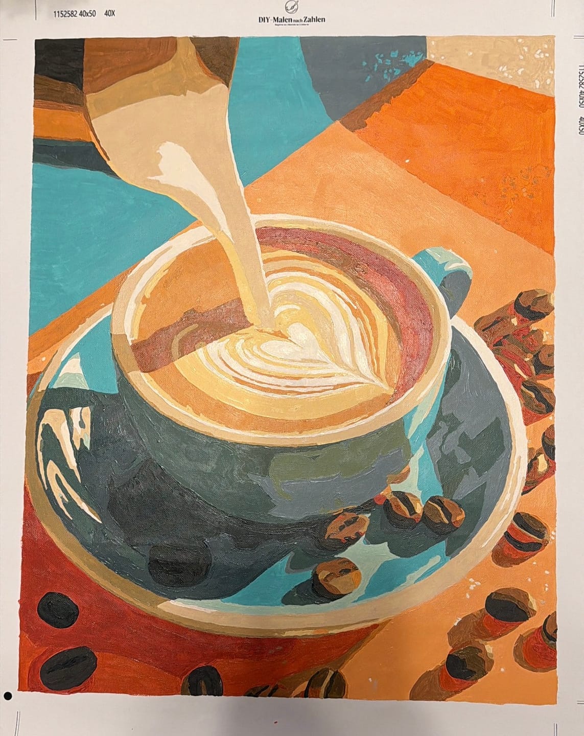 Customer photo review of Malen nach Zahlen - Kaffee mit Liebe