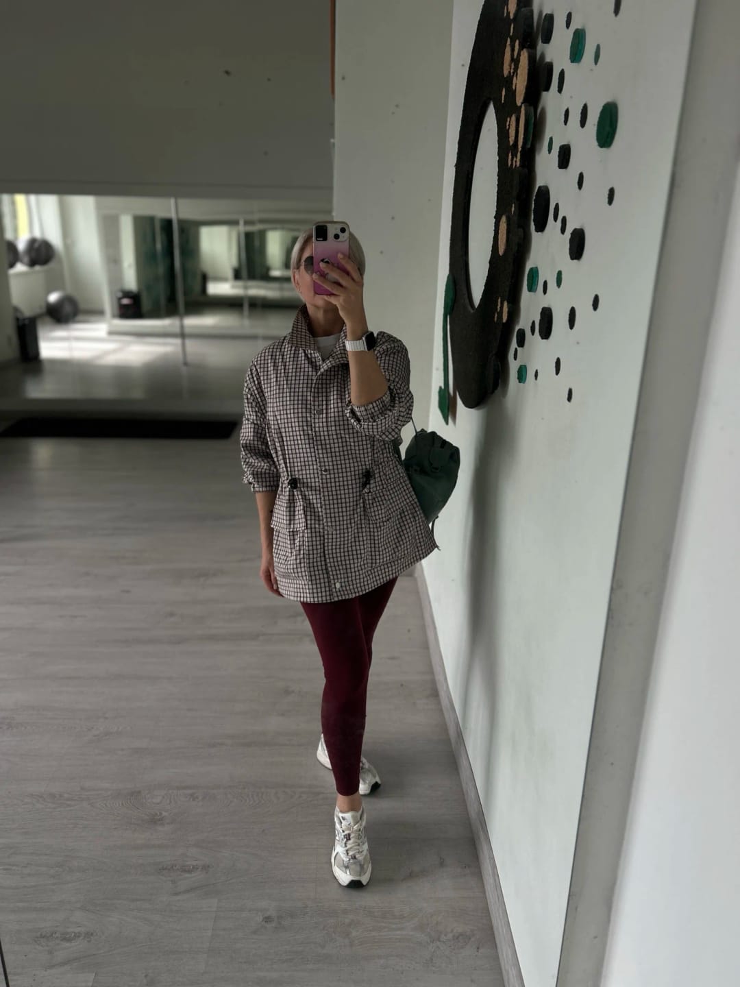 Customer photo review of Ellen High-Neck Plaid Jacket