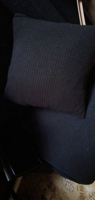 Customer photo review of Ribbed Corduroy Cushion Cover