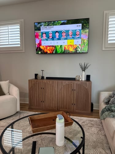 Customer photo review of Jagger 65" Double-Arc Wood Door Sideboard