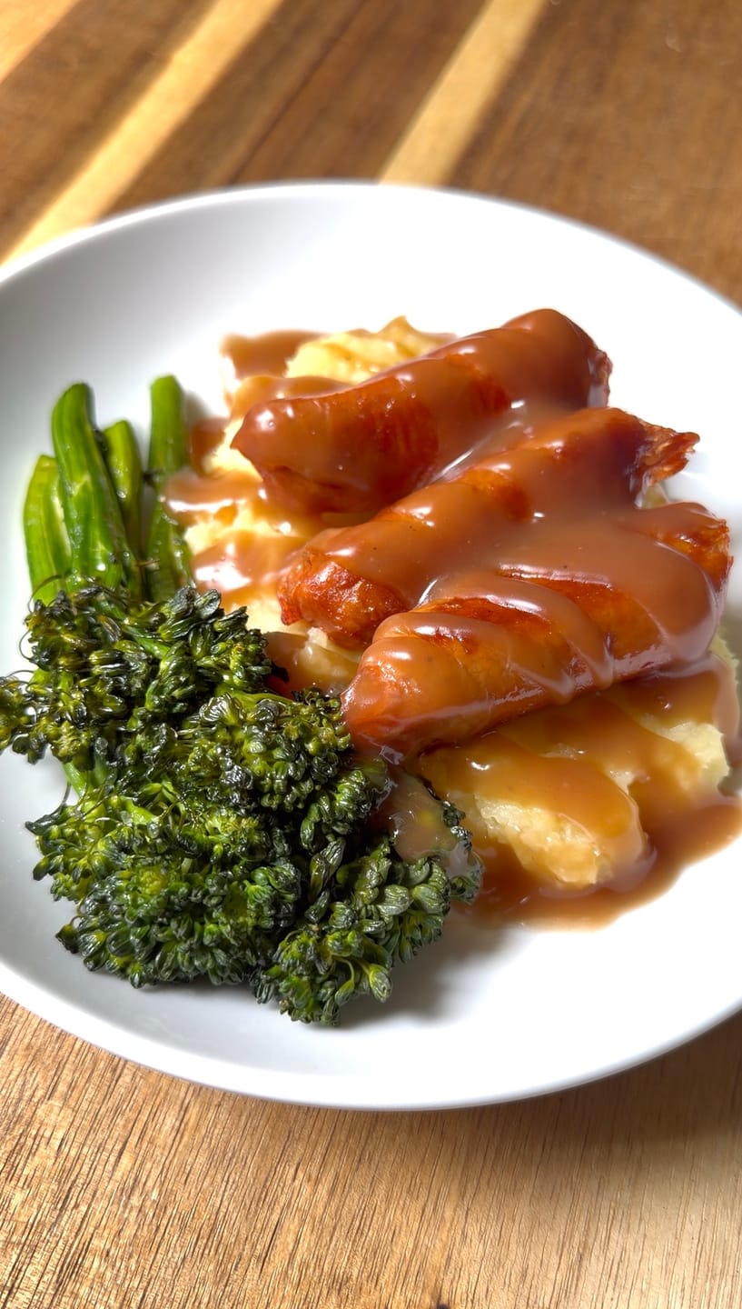 Customer photo review of Butcher-Minced Bangers (1 Pack)