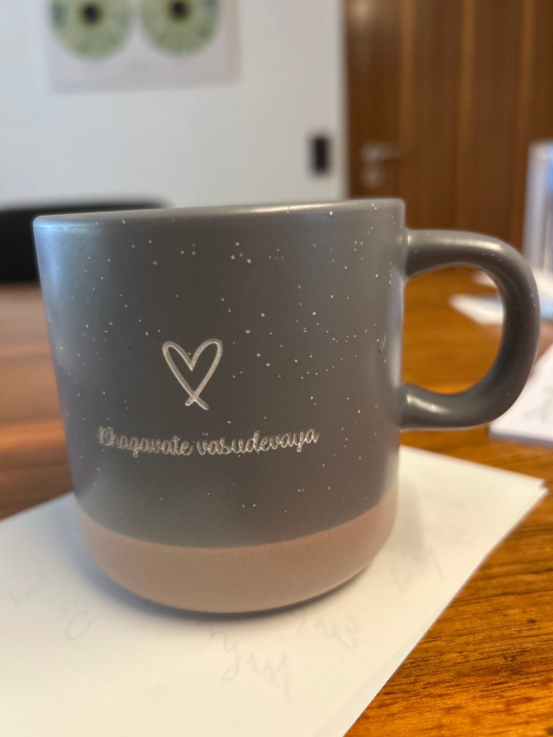 Customer photo review of Meine Tasse - Personalisierte Steingut Tasse mit edler Gravur