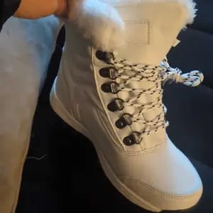 Customer photo review of Women’s Winter Waterproof Leather Boots(3 Colors)