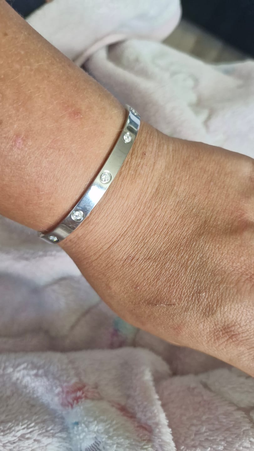 Customer photo review of Arianna Armreif | 18K vergoldet