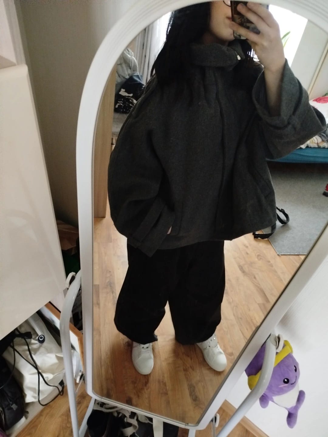 Customer photo review of Fiona Cropped Coat