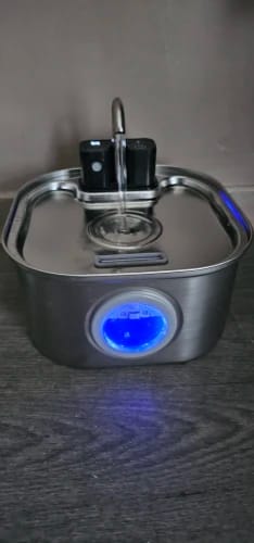 Customer photo review of 3.2L Pet Water Fountain – Wireless or Plug-In Options