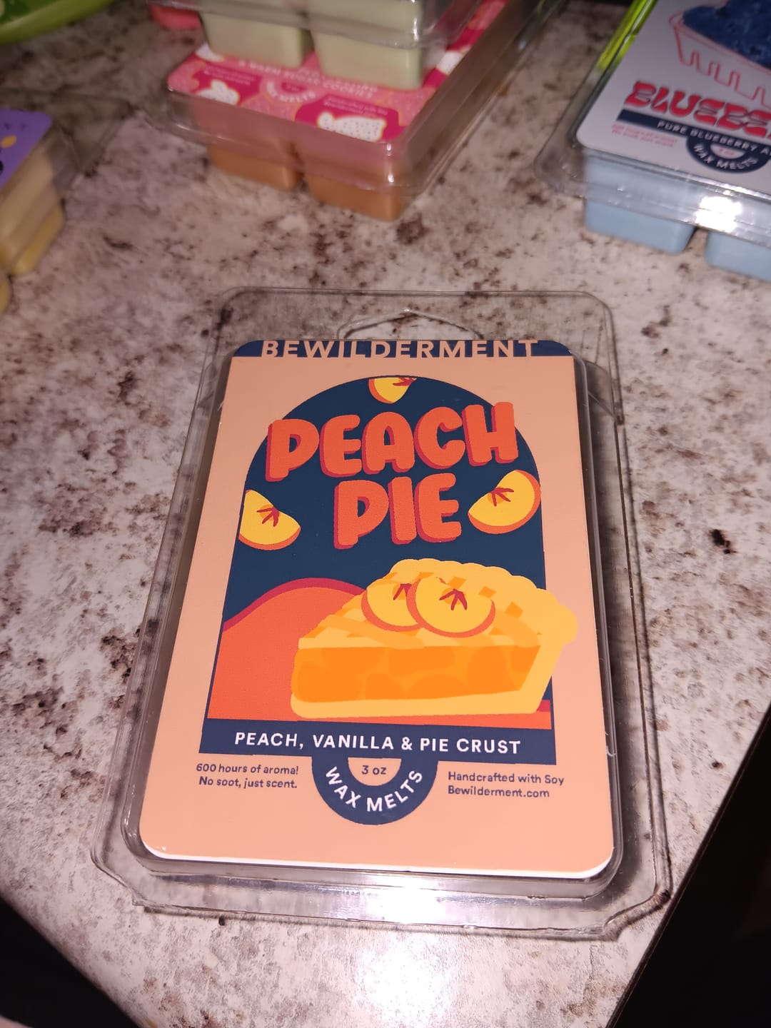 Customer photo review of Peach Pie Wax Melts
